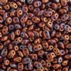 10 Grams Opaque Red Iris Lustre 2.5x5mm Superduo Beads