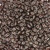 DUO525036 - 10 Grams Pastel Pearl Dark Brown 2.5x5mm Superduo Beads