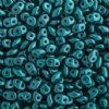 DUO525027 - 10 Grams Pastel Pearl Dark Chrysolite 2.5x5mm Superduo Beads