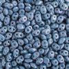 10 Grams Opaque Blue Lustre 2.5x5mm Superduo Beads