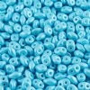 DUO24008 - 10 Grams Pearl Shine Aqua 2.5x5mm Superduo Beads