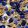 DUO530060 - 10 Grams Transparent Sapphire & Capri Gold 2.5x5mm Super Duo Beads