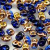 DUO-530060 - 10 Grams Transparent Sapphire & Capri Gold 2.5x5mm Superduo Beads