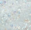 10 Grams Matte Transparent Crystal AB 2.5x5mm Superduo Beads