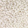 DUO14400 - 10 Grams Opaque White Lustre 2.5x5mm Super Duo Beads