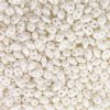 DUO-14400 - 10 Grams Opaque White Lustre 2.5x5mm Superduo Beads