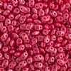 10 Grams Opaque Coral Red Lustre 2.5x5mm Superduo Beads
