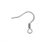 10 Pairs of 16mm Flat Surgical Steel Fish Hook Earrings