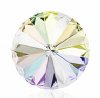 1, 14mm Silver Foiled Crystal AB Swarovski Rivoli Stone