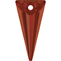 18mm Red Magma Swarovski Spike Drop Pendant