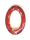 1 15x11mm Red Magma Swarovski Faceted Oval