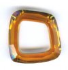 1 14mm Crystal Copper Swarovski Cosmic Square Ring