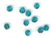 10 4mm Round Swarovski Blue Zircon