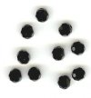 10 4mm Round Swarovski Jet