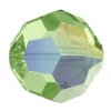 10 4mm Round Swarovski Peridot AB