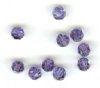 10 4mm Round Swarovski Tanzanite AB