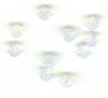 10 4mm Round Swarovski White Opal