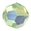 10 6mm Round Swarovski Beads - Chrysolite AB
