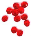 10 6mm Round Light Siam Swarovski Beads