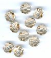 10 6mm Light Silk Swarovski Round Beads