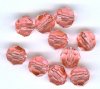 10 6mm Round Rose Peach Swarovski Beads