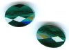 2 8x6mm Emerald Swarovski Mini Oval Beads