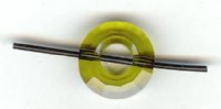 1 12.5mm Olivine Swarovski Faceted Ring Bead