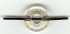 1 12.5mm Crystal Silver Shade Swarovski Faceted Ring Bead