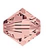 25 4mm Blush Rose Swarovski Bicone Beads