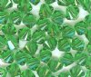 25 6mm Fern Green Swarovski Bicone Beads