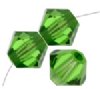 36 3mm Fern Green Swarovski Bicone Beads
