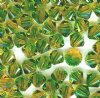 25 4mm Topaz and Fern Blend Swarovski Bicone Beads