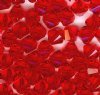 25 5mm Light Siam Swarovski Bicone Beads