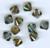 10 8mm Swarovski Bronze Shade Bicone Beads