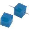 2 6mm Caribbean Blue Opal Swarovski Cube Beads