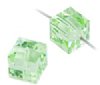2 6mm Chrysolite Swarovski Cubes
