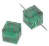 2 6mm Erinite Swarovski Cubes
