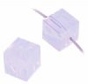 2 Violet Opal 6mm Cube Swarovski