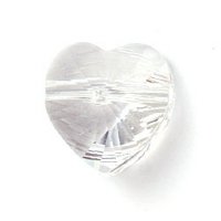 1 10mm Crystal Side Drilled Swarovski Heart