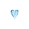 1 12mm Aqua Swarovski Wild Heart Bead