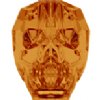 13mm Swarovski Sun Skull Bead