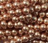 25 6mm Rose Gold Swarovski Pearls