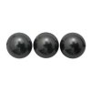 25 4mm Black Swarovski Pearls