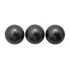10 12mm Black Swarovski Pearls