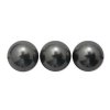 25 4mm Dark Grey Swarovski Pearls