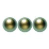 25 8mm Iridescent Green Swarovski Pearls