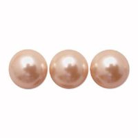 25 6mm Peach Swarovski Pearls