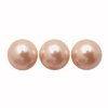 25 4mm Peach Swarovski Pearls