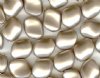 10 9x8mm Platinum Swarovski Twisted Pearl