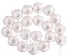 1 12mm White Swarovski Coin Pearl Bead
